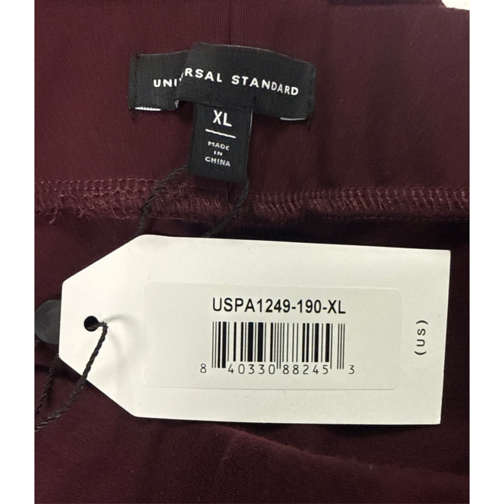 Women's Universal Standard Burgundy Leggings XL - Picture 4 of 5